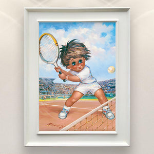 Le joueur de tennis | Tableau de collection - Petits Poulbots