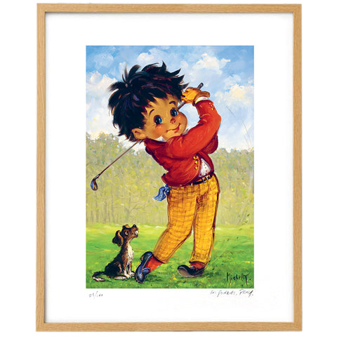 Le golfeur | Lithographie édition limitée - Petits Poulbots