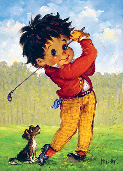 Le golfeur | Tableau de collection - Petits Poulbots